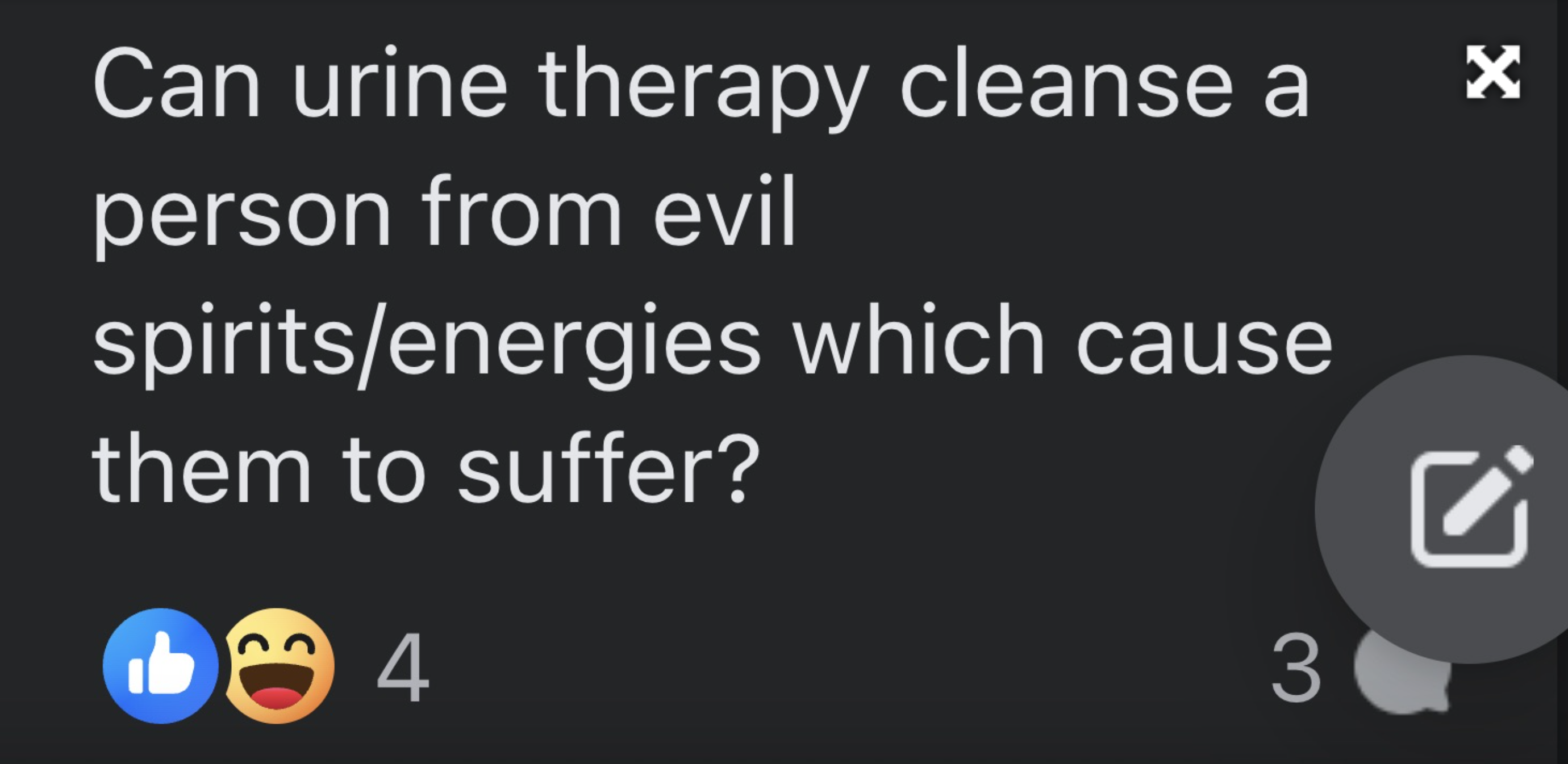 screenshot - Can urine therapy cleanse a person from evil spiritsenergies which cause them to suffer? 4 3